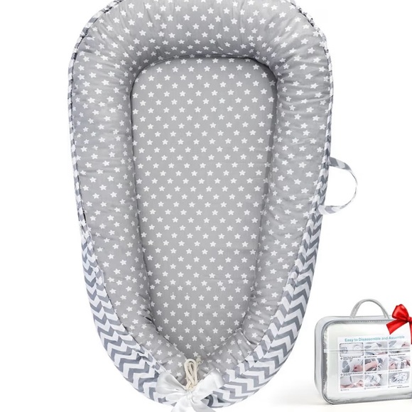 Urmywo Other - Gray Star Pattern Baby Protective Sleeping Nest